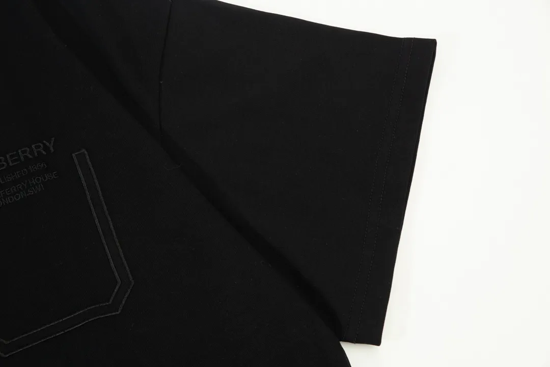 BURBERRY 🪡 Logo Classic ， Retro Same Style T 260 Versatile : Black Size：XS~L